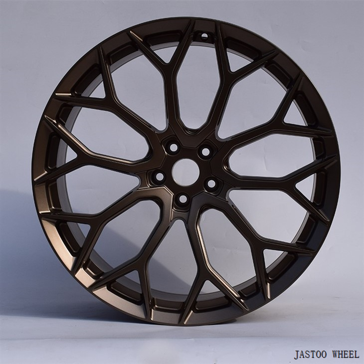 22*10 Inch Matte Bronze Passenger Car Wheels Aluminum Forged