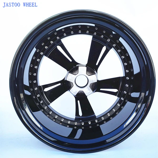 Gloss Black 23*10.5 Inch Forged Alloy Car Wheels For Bentley