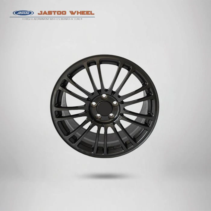 Daim duab xim dub rims ntawm loj 18 × 8.5 nti txhuas forged log